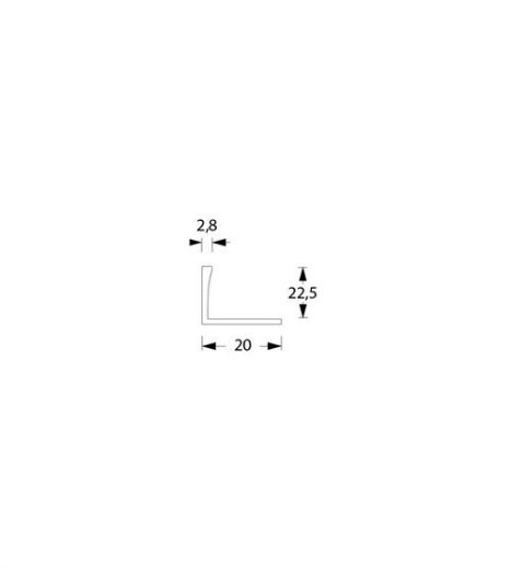 Billede af Bendeprofil t/22,5mm POL MESS